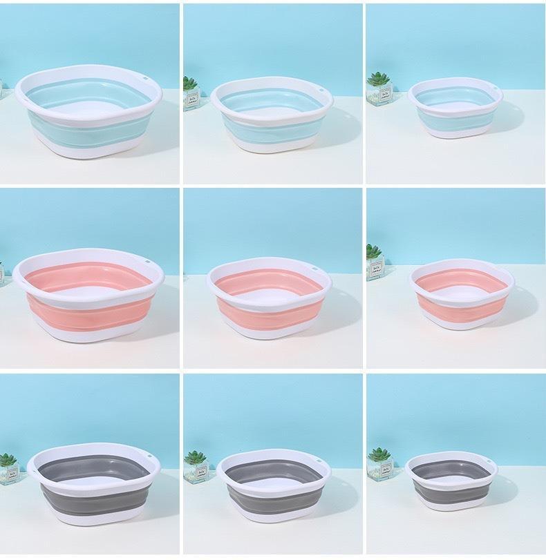 Foldable Washbasin, Travel, Outdoor, Portable, Baby Basin, Large Size, Foldable Basin For Home Use, Basin For Student Dormitories - EL CHEG