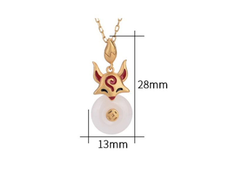 Fox Peace Buckle Vintage Necklace For Women