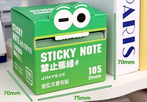 Pearl Gradient Transparent Pull-out Sticky Notes For Students