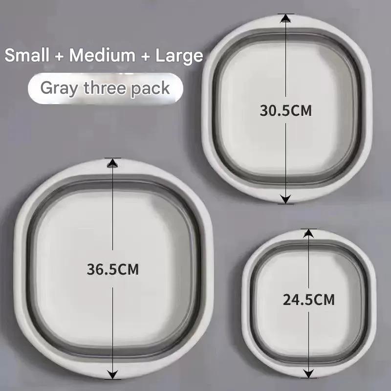 Foldable Washbasin, Travel, Outdoor, Portable, Baby Basin, Large Size, Foldable Basin For Home Use, Basin For Student Dormitories - EL CHEG