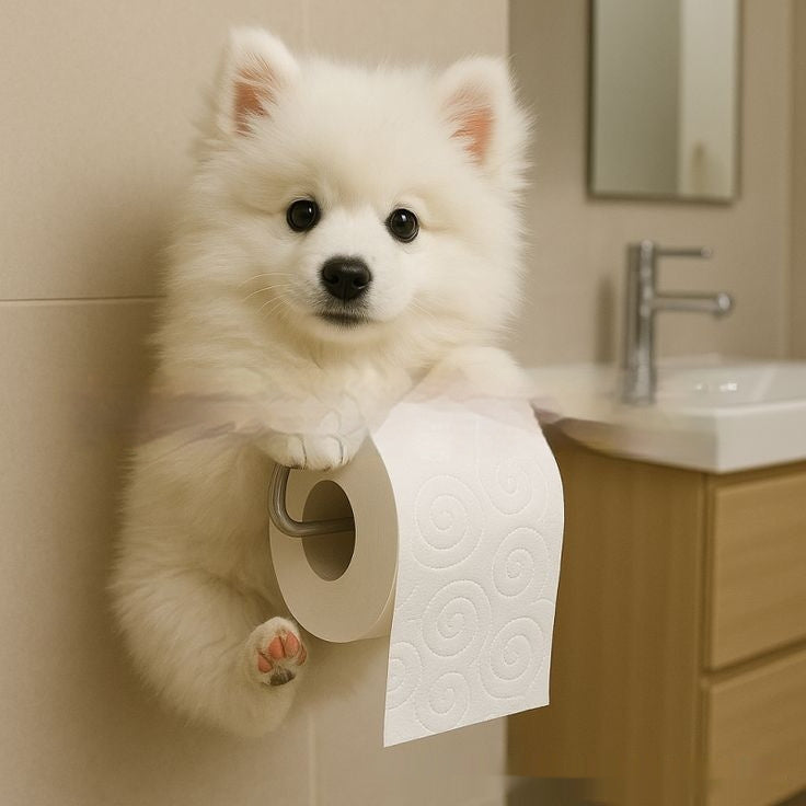 Crafts Statue Home Decoration Cute Dog Tissue Holder