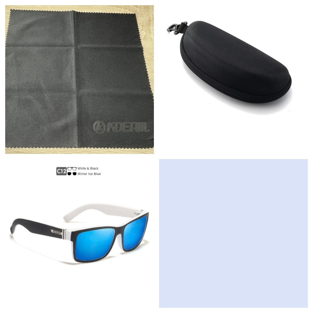 Square Polarized Outdoor Sports Colorful Sunglasses