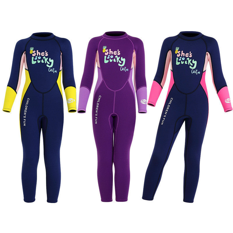New Children's Swimsuit 2.5MM Warm Wetsuit