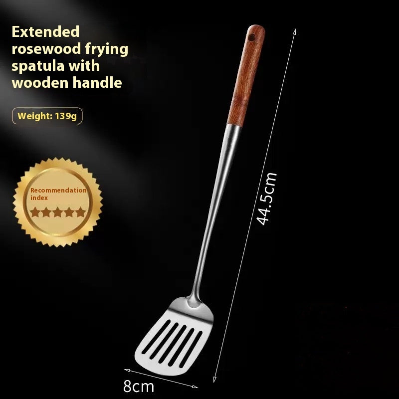 Extended Handle Rosewood 304 Stainless Steel Kitchenware