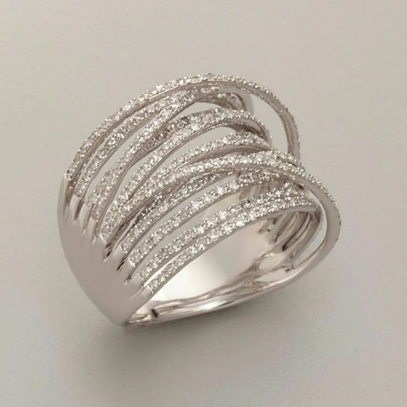 New Fashion Personality Affordable Luxury High Sense Multilayer Ring