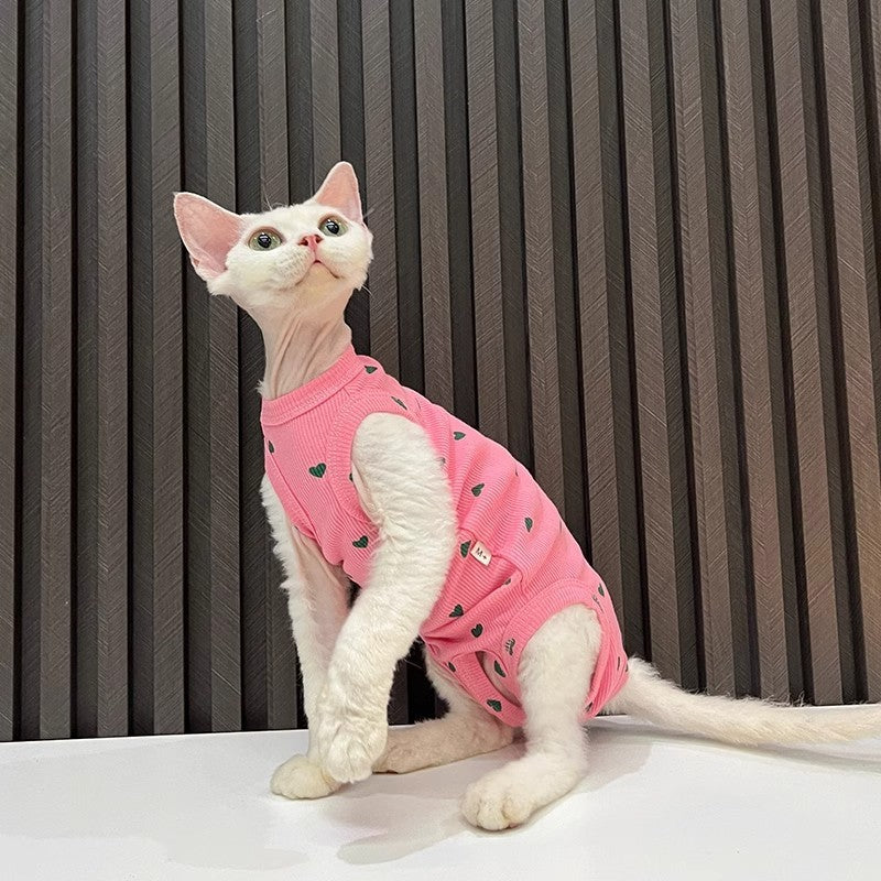 Summer High Elastic Comfortable Bellyband Prevent Catching Cold Air Conditioning Four-legged Pet Clothing Vest