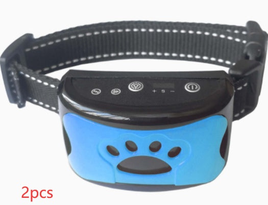 Dog Training Collar Waterproof Electric Pet Remote Control Rechargeable Dogs Trainer Bark Arrester With Shock Vibration Sound - EL CHEG