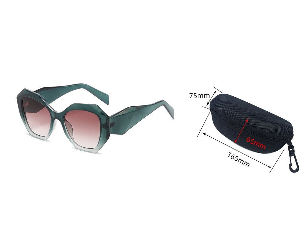 Women's Fashion Polygon UV Protection Glasses