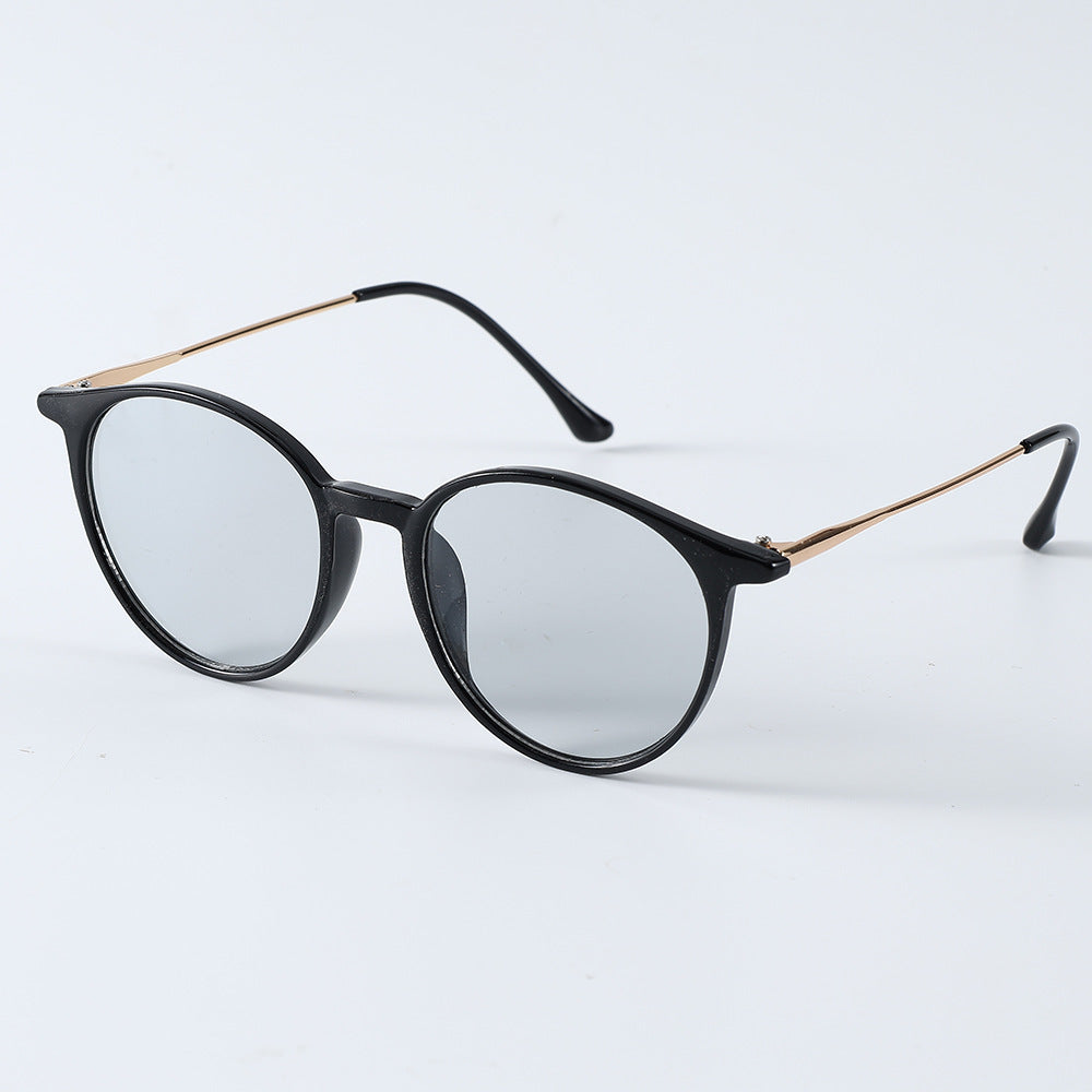 New Artistic Round Frame Women's All-match Face-looking Small Sunglasses