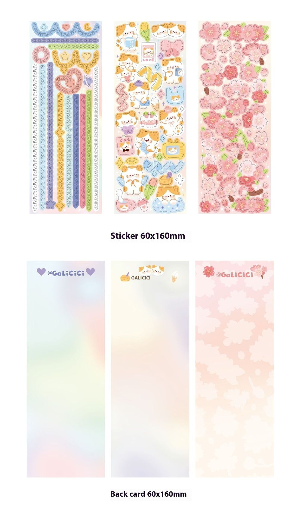Cat Cherry Blossom Decorative Laser Sticker - EL CHEG