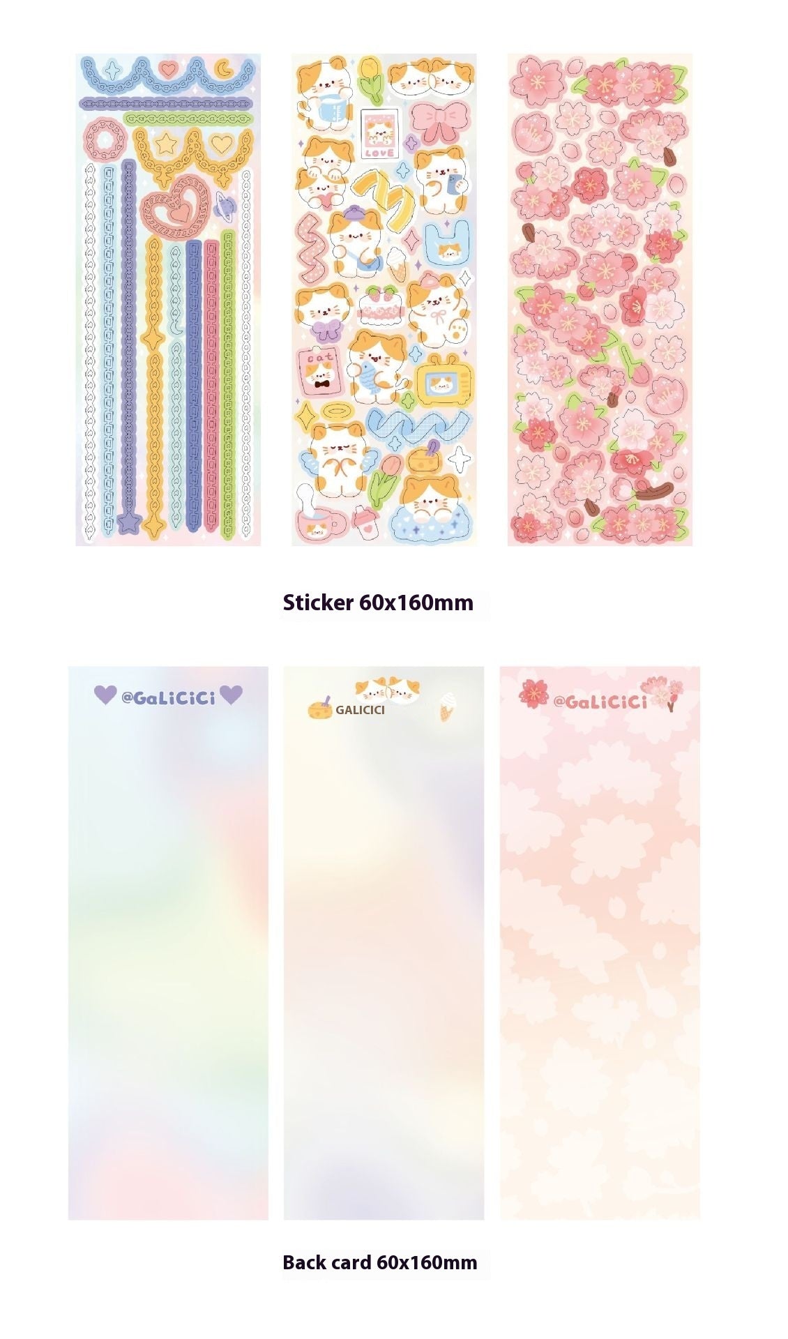 Cat Cherry Blossom Decorative Laser Sticker - EL CHEG
