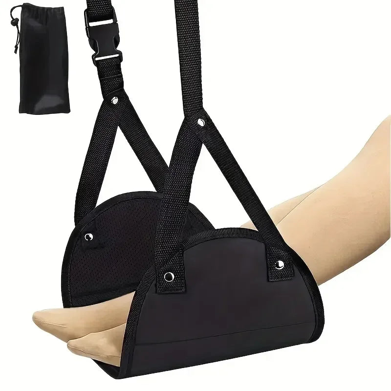 Adjustable foot hammocks for travel, car, airplane rest, office hanging, simple leg support foot pads, foot hammocks - EL CHEG