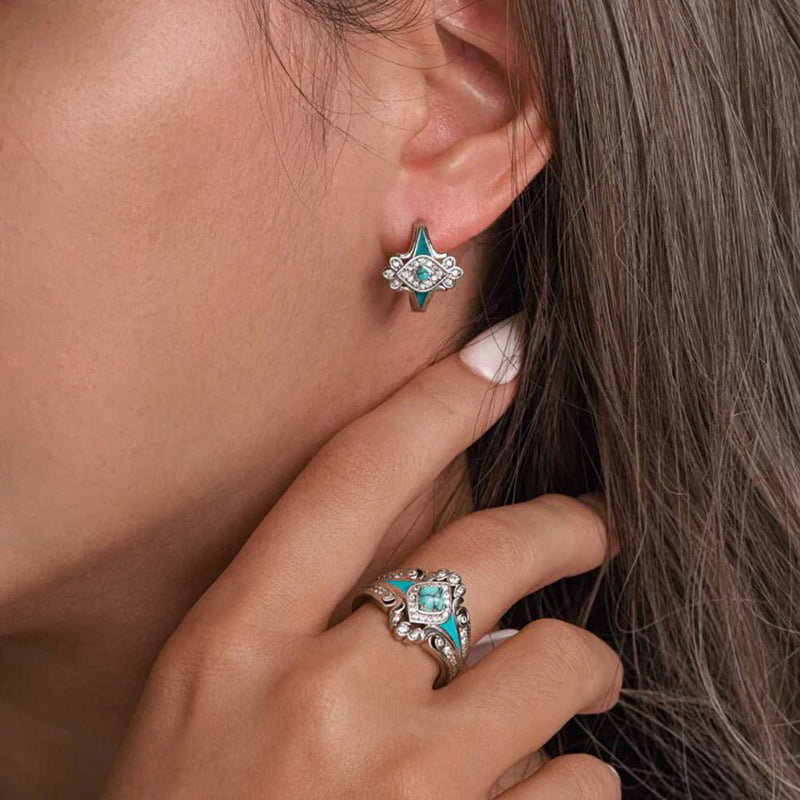 Trendy Bohemian Horse Eye Geometric Drop Earrings