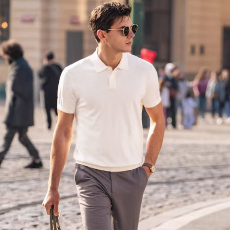 Trendy Slim-fit Summer Simplicity Half-sleeve Top