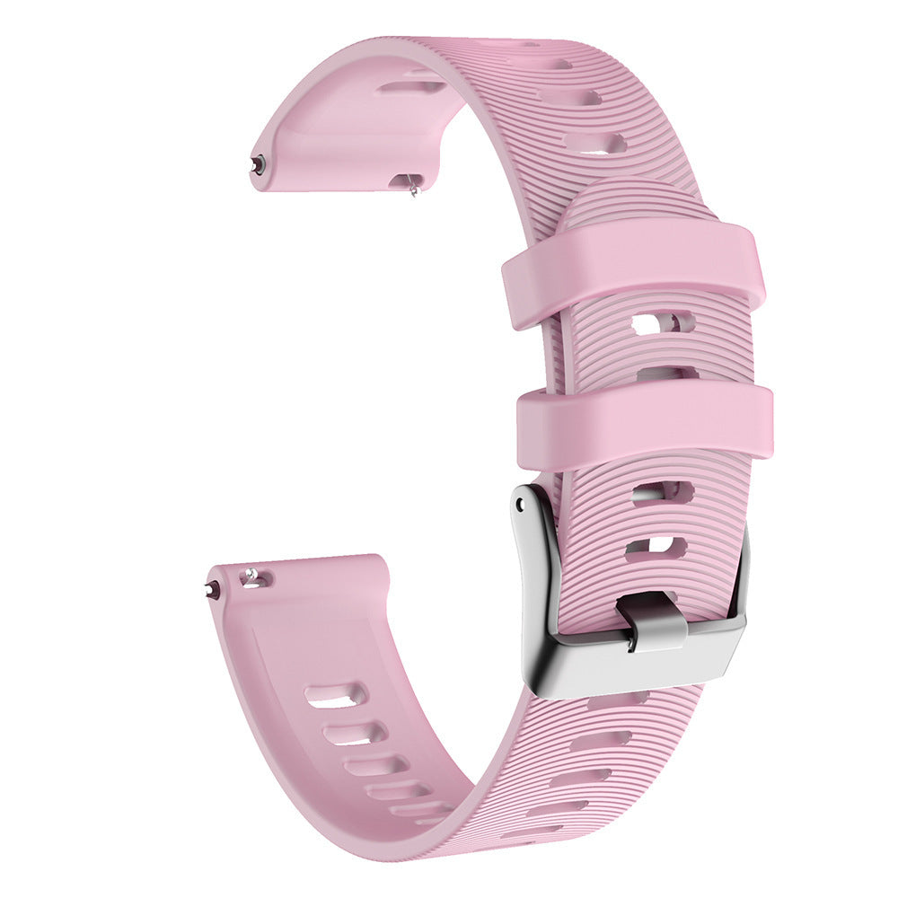 Universal Water Pattern Two-color Horizontal Pattern Silicone Buckle Strap