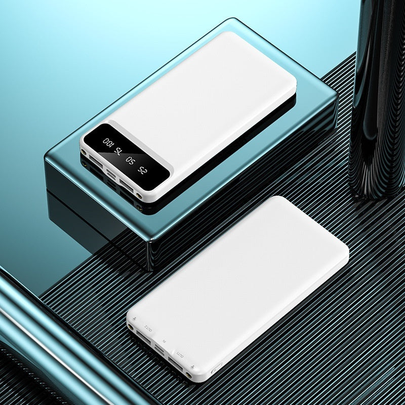 Fast Charge With Cable Power Bank 20000 MA Large Capacity Mobile Supply