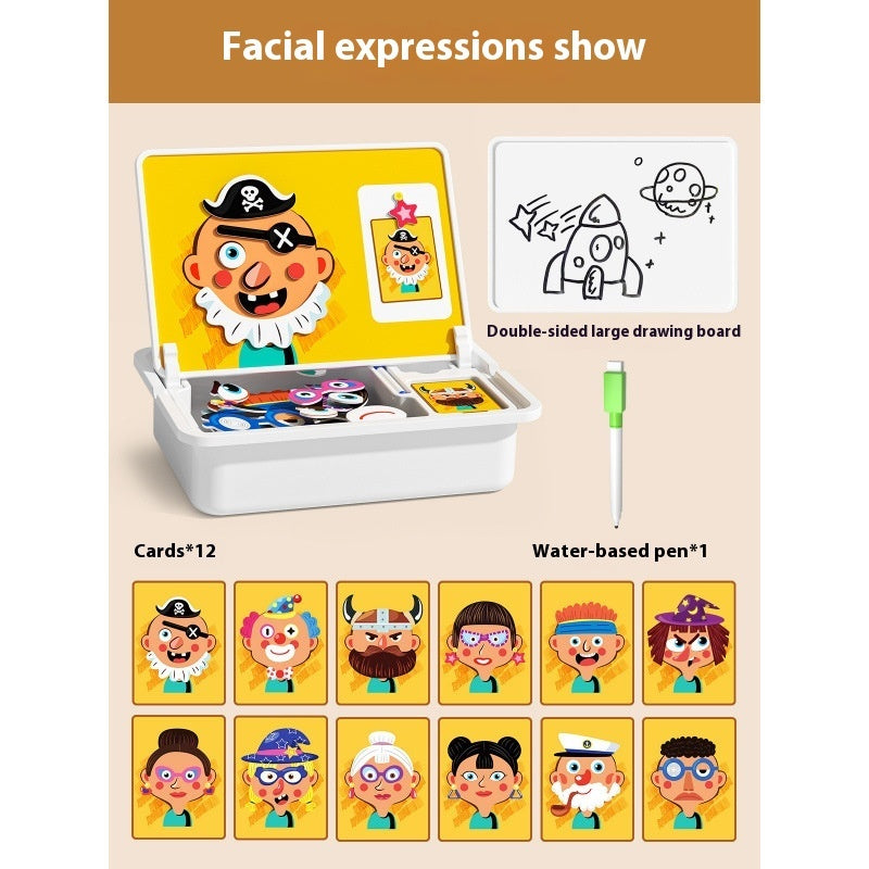 Magnetic Puzzle Children's Magnetic Toy Building Blocks.