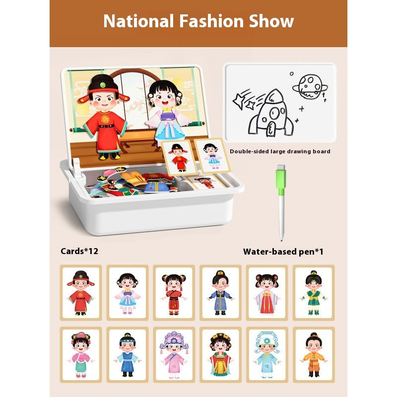 Magnetic Puzzle Children's Magnetic Toy Building Blocks.