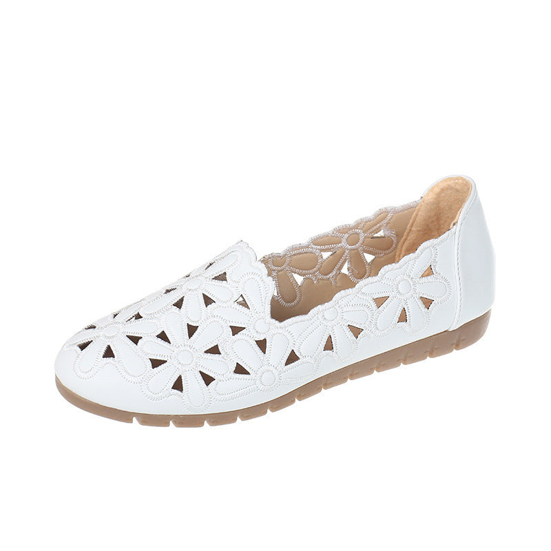 Soft Bottom Casual Hollow Breathable Flat Lazybones' Shoes