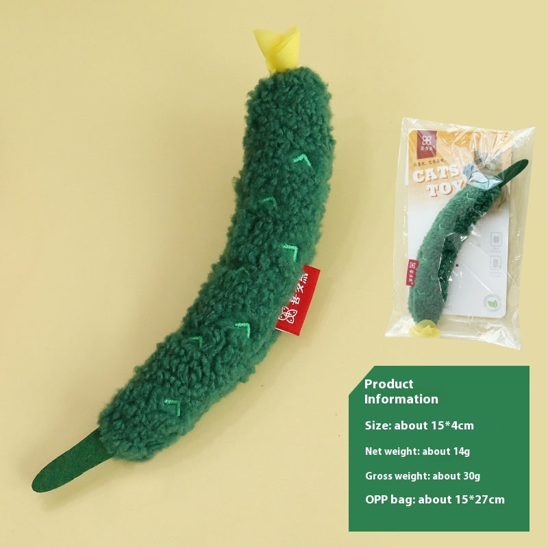 Radish Cucumber Cat Ringing Paper Toy Simulation Vegetable Bite-resistant