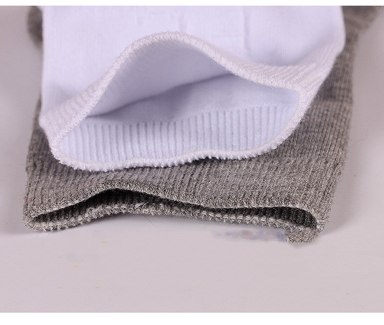 Autumn And Winter Business Men's Combed Cotton Mid-tube Black Socks