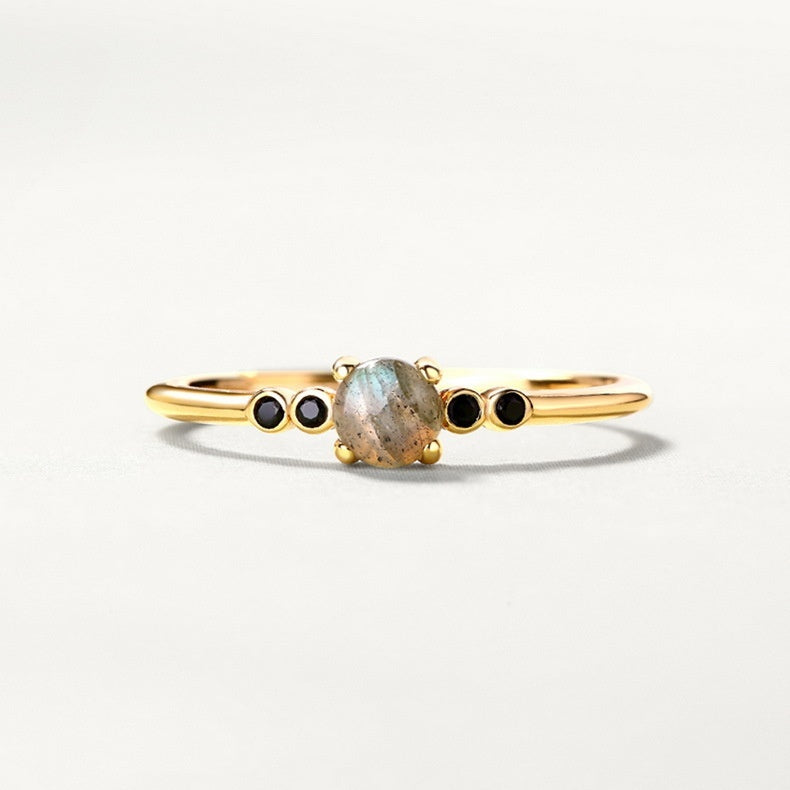 Can Be Combined Silver Plating 9k Gold Open Ring