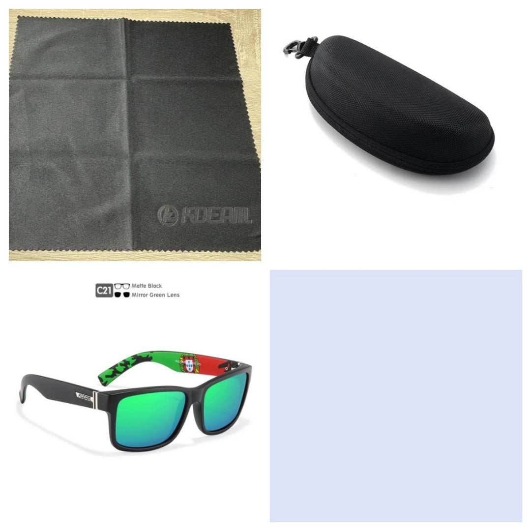 Square Polarized Outdoor Sports Colorful Sunglasses