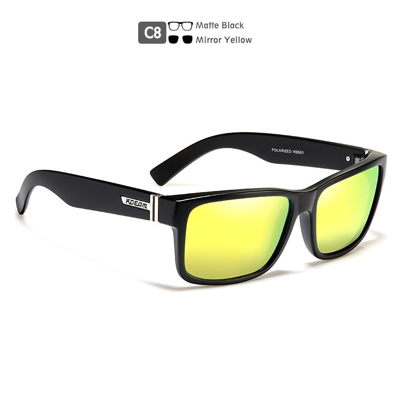 Square Polarized Outdoor Sports Colorful Sunglasses