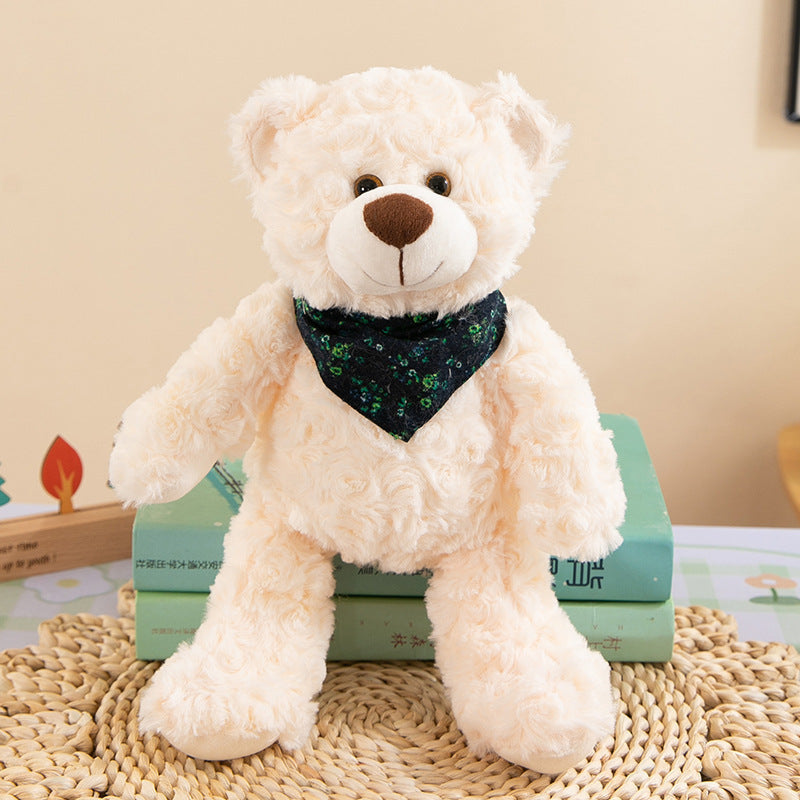 Holding Flower Bear Love Bear Plush Toy.