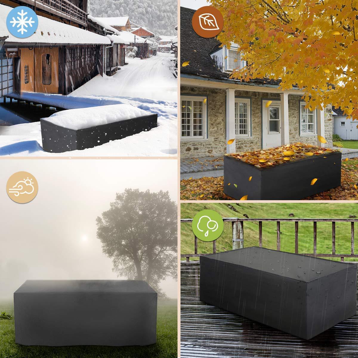 210D Oxford Cloth Outdoor Waterproof Furniture Protective Cover - EL CHEG