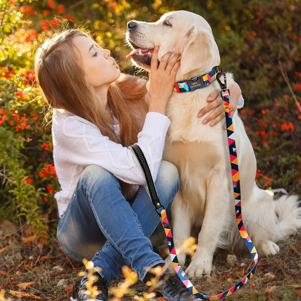 Dog tag lettering dog collar - EL CHEG