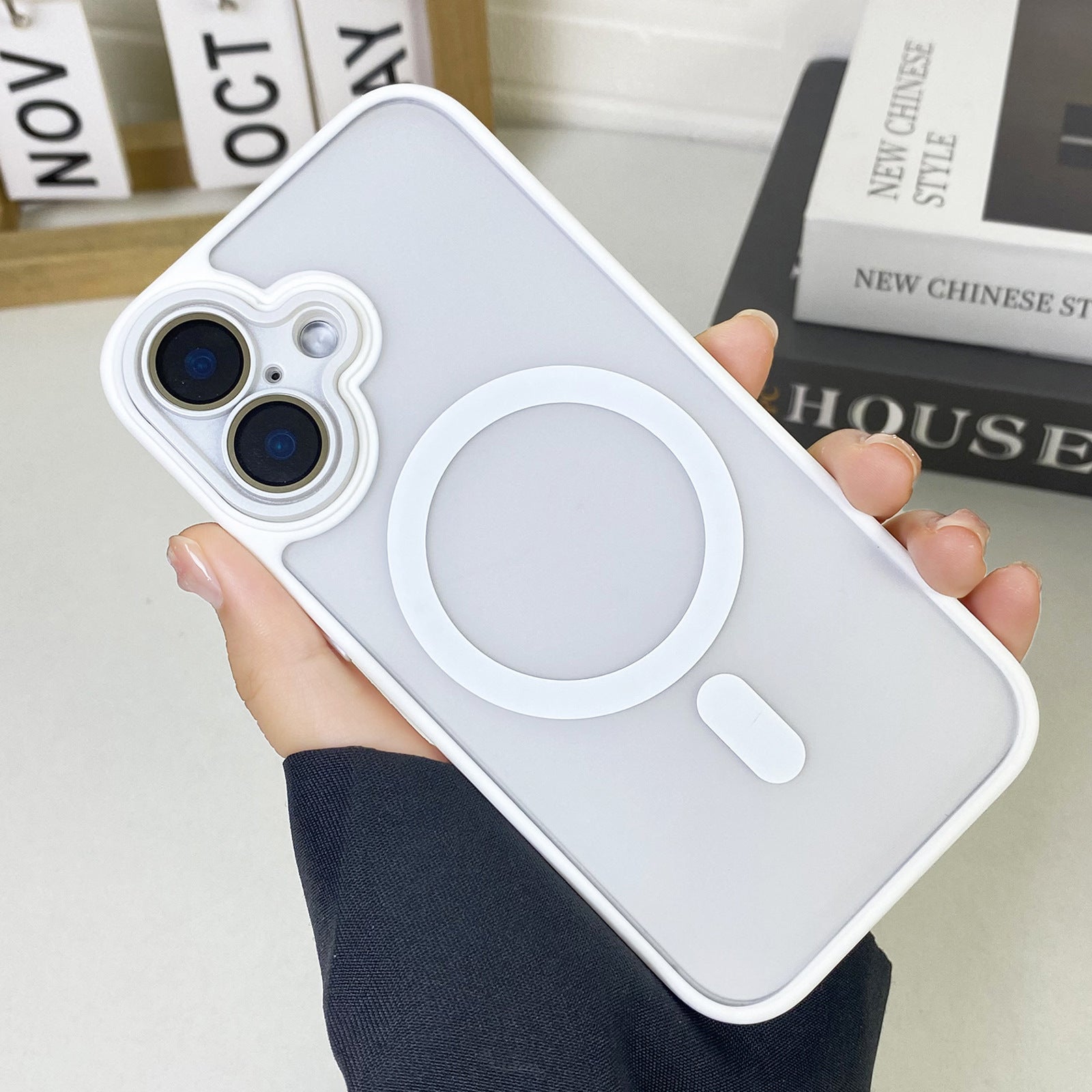 JD Magnetic Matte Phone Case All-inclusive Drop-resistant