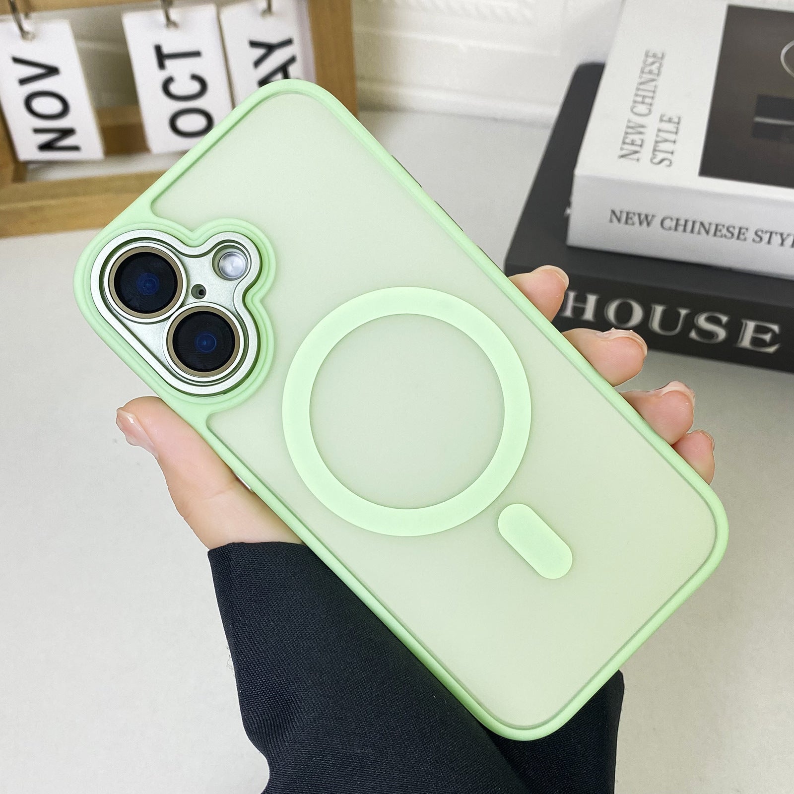 JD Magnetic Matte Phone Case All-inclusive Drop-resistant