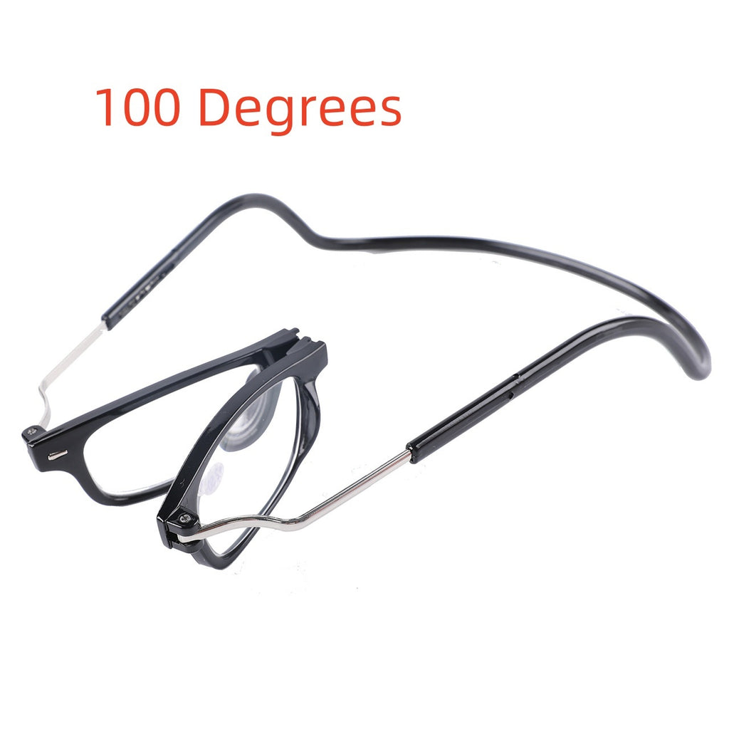 Anti-lost Silicone Magnet Hanging Neck Foldable Presbyopic Glasses
