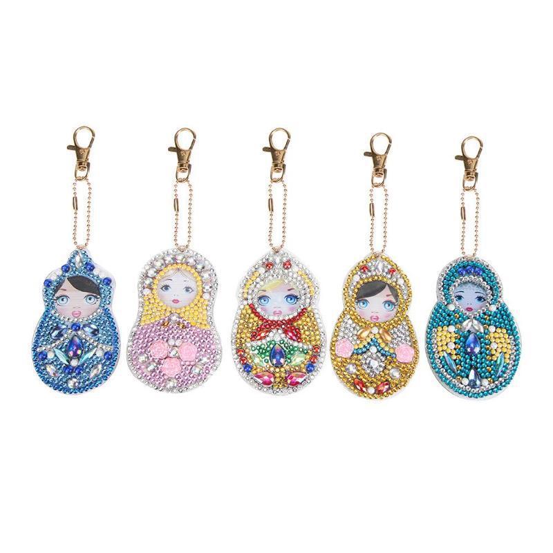 Diamond drawing key chain