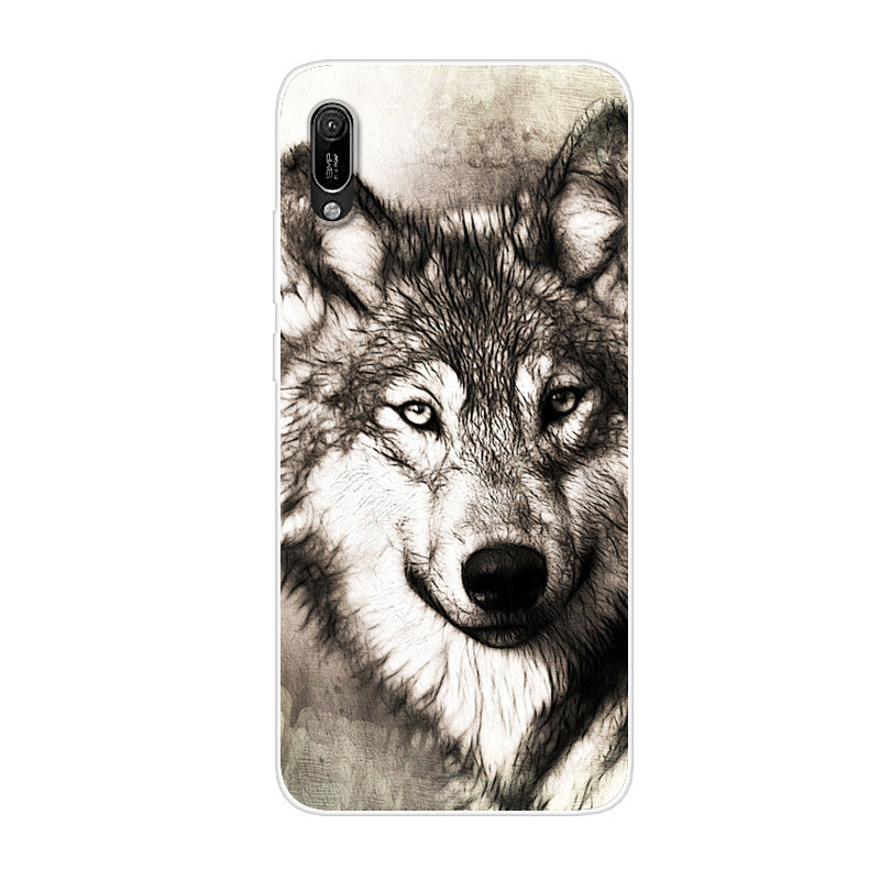 Mobile phone case cute cartoon painted anti-fall