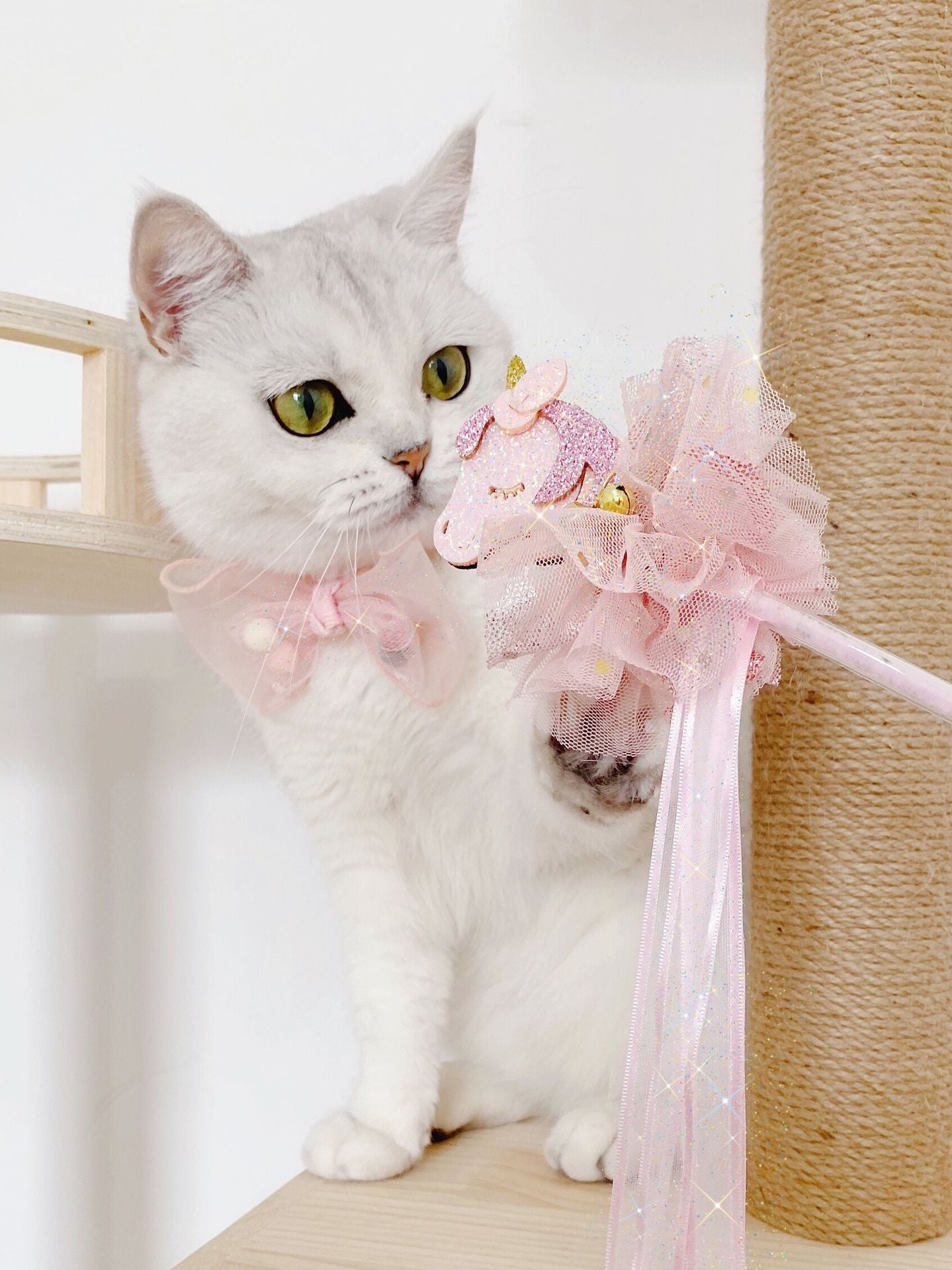 Pet Handmade Lace Sequin Bow Pearl Flower Adjustable Fairy Cat Dog Bow Tie Collar Safety Buckle