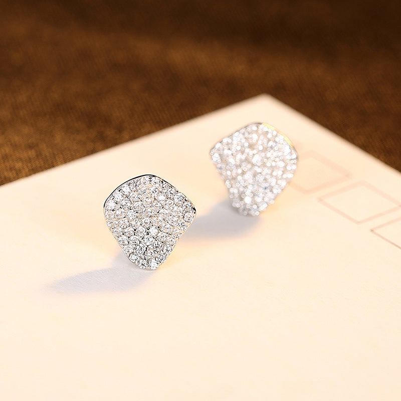 925 Sterling Silver Zircon Earrings Earrings Earrings Small And Simple Retro Jewelry