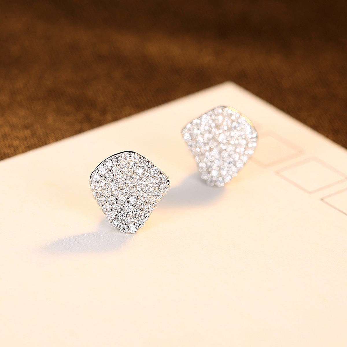 925 Sterling Silver Zircon Earrings Earrings Earrings Small And Simple Retro Jewelry