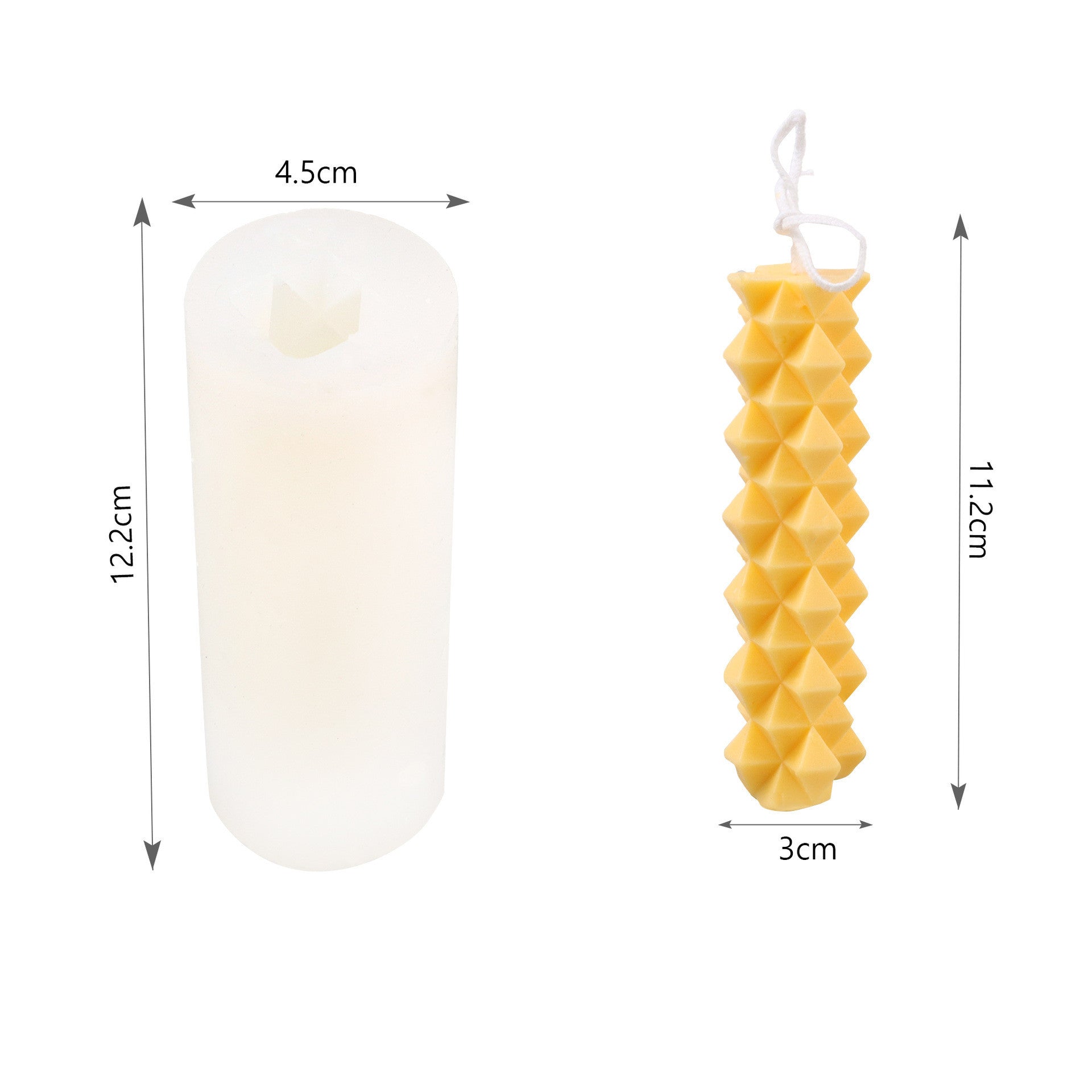 Polygonal Silicone Geometric Magic Ball Candle Mold