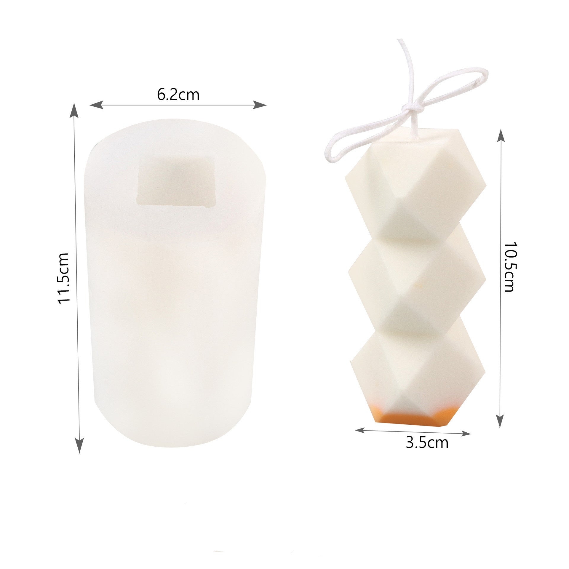Polygonal Silicone Geometric Magic Ball Candle Mold