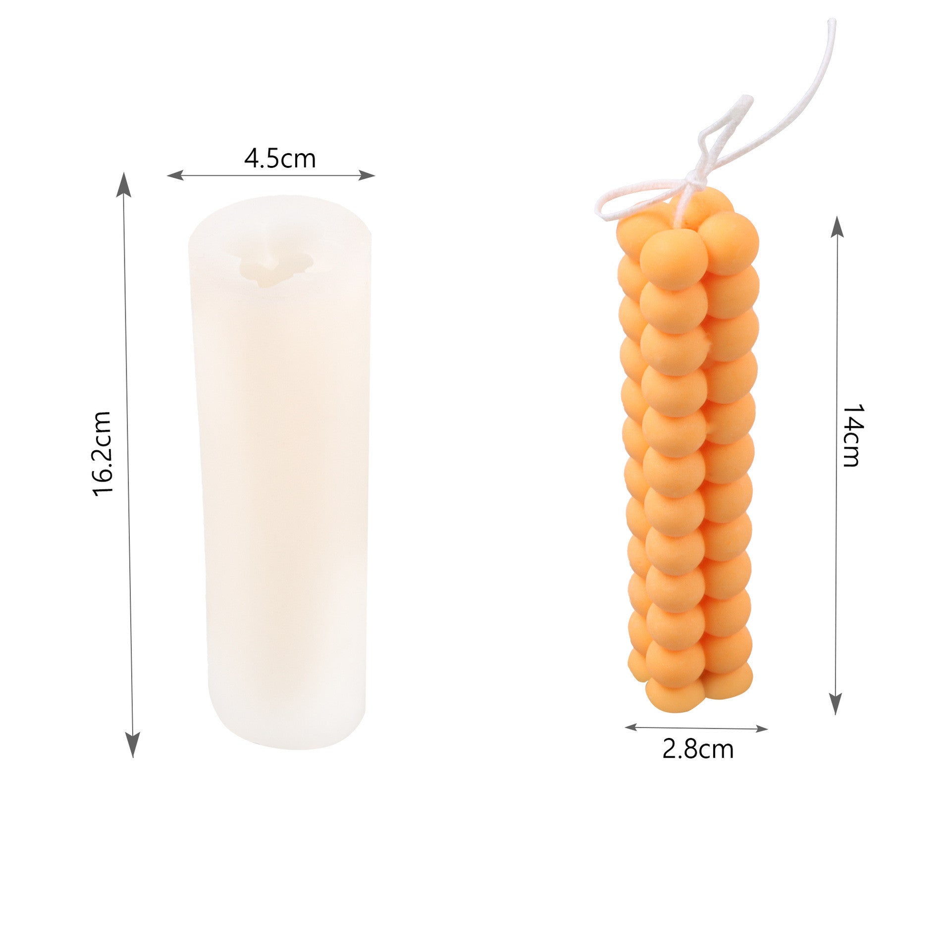Polygonal Silicone Geometric Magic Ball Candle Mold