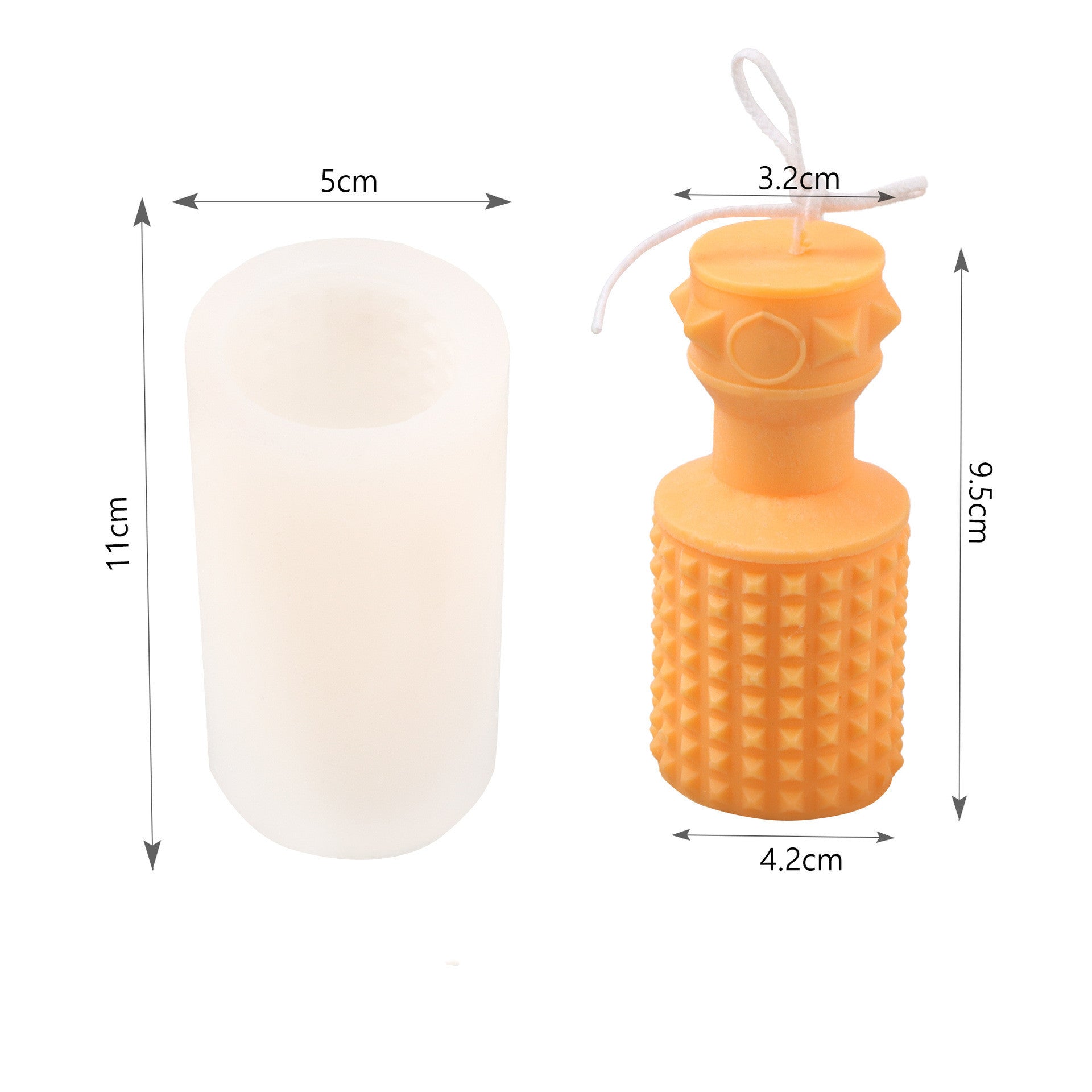 Polygonal Silicone Geometric Magic Ball Candle Mold