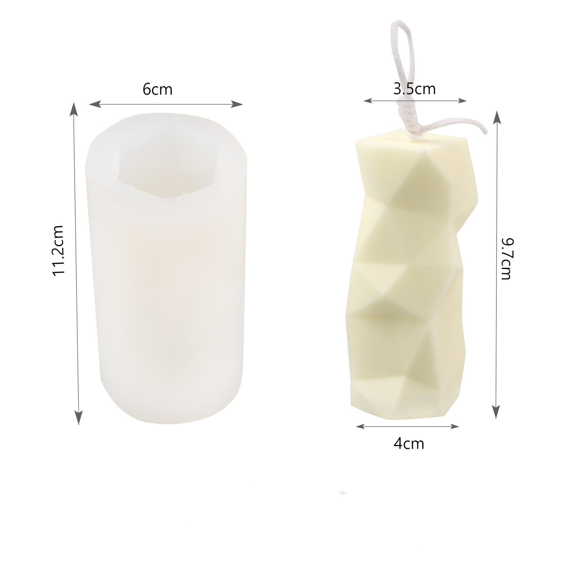 Polygonal Silicone Geometric Magic Ball Candle Mold