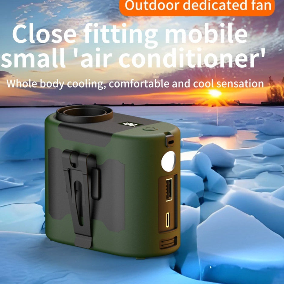 High Speed Outdoor Camping Long Endurance Portable Portable Waist Cooling Halter Fan
