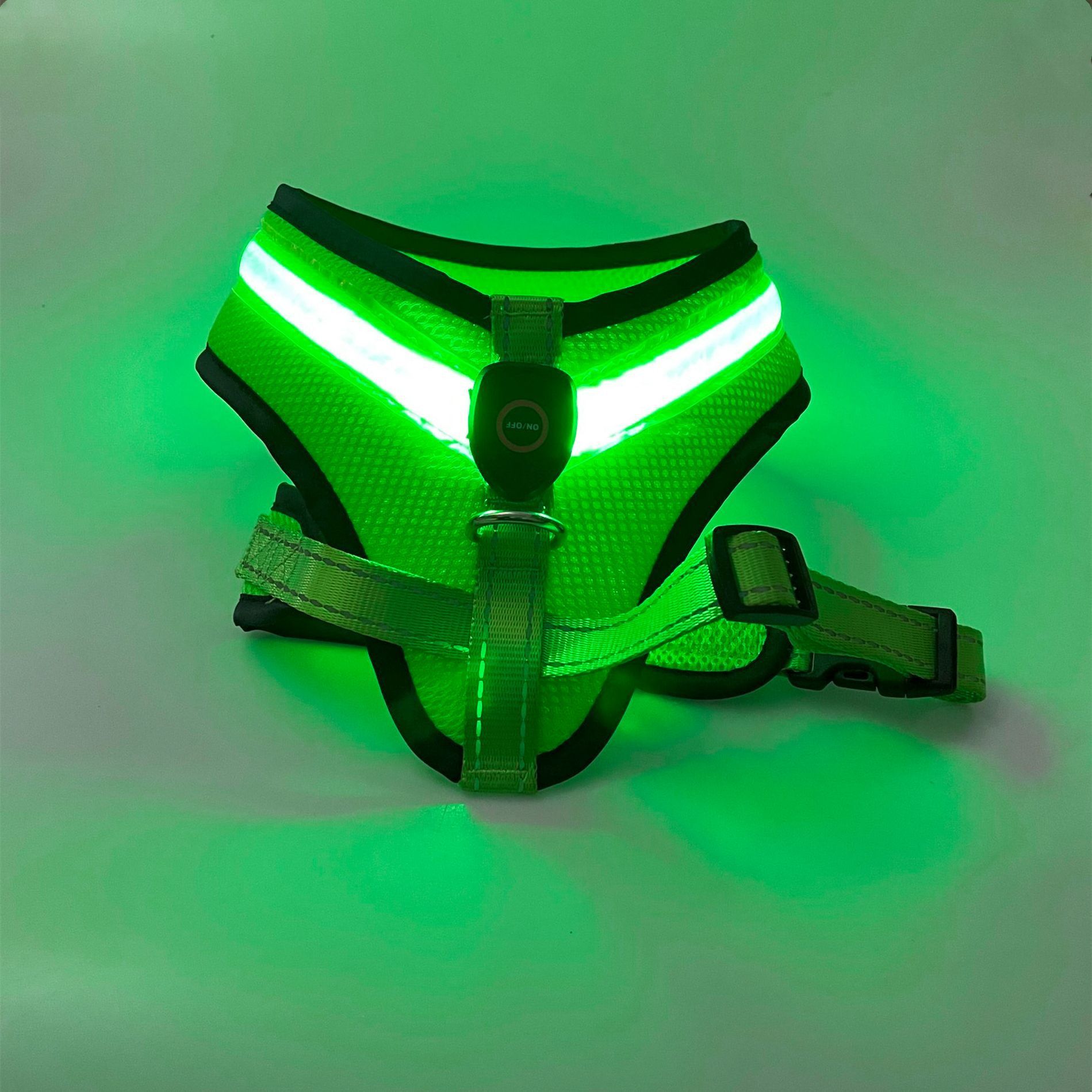 LED Luminous Dog Harness Led USB Charging Dog Chest Strap Vest Pet Safety Reflective Harness Pet Vest For Puppy Large Dog Pet Products - EL CHEG