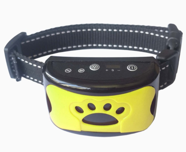 Dog Training Collar Waterproof Electric Pet Remote Control Rechargeable Dogs Trainer Bark Arrester With Shock Vibration Sound - EL CHEG