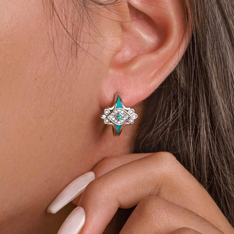 Trendy Bohemian Horse Eye Geometric Drop Earrings