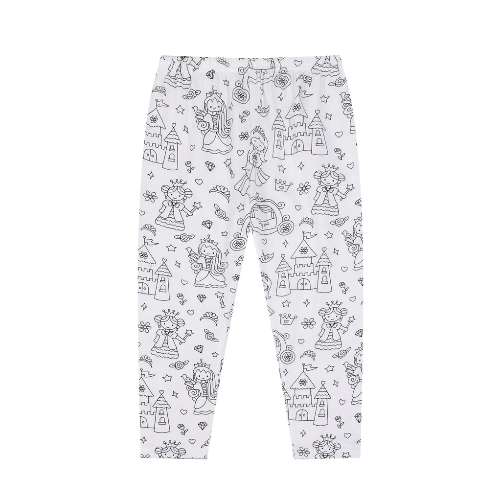 Girls Sketch Coloring Comfortable DIY Hand-painted Graffiti Suit