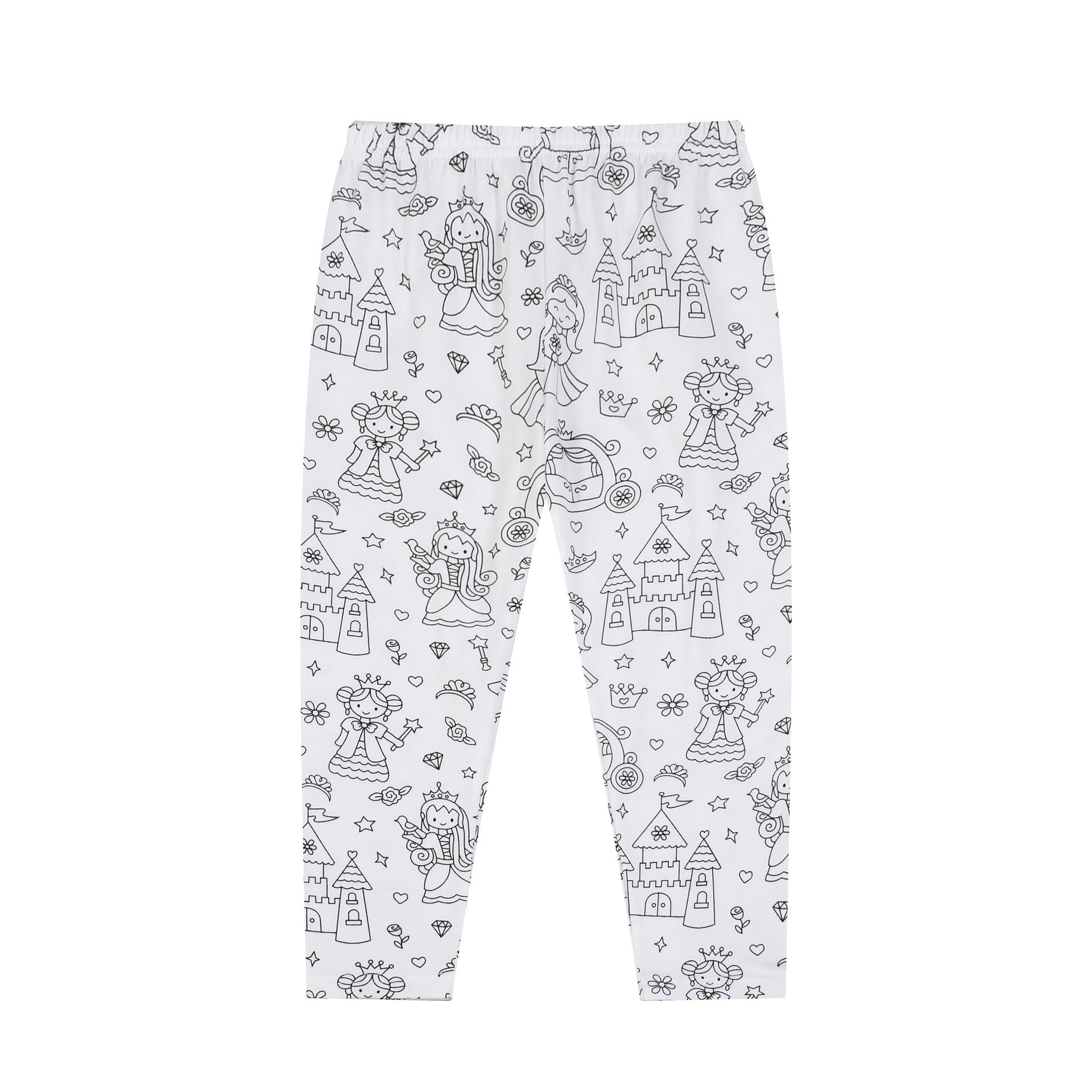 Girls Sketch Coloring Comfortable DIY Hand-painted Graffiti Suit